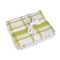 Checkered cotton kitchen towel 50x70 cm, egyptian cotton - Green light (12 Pieces)