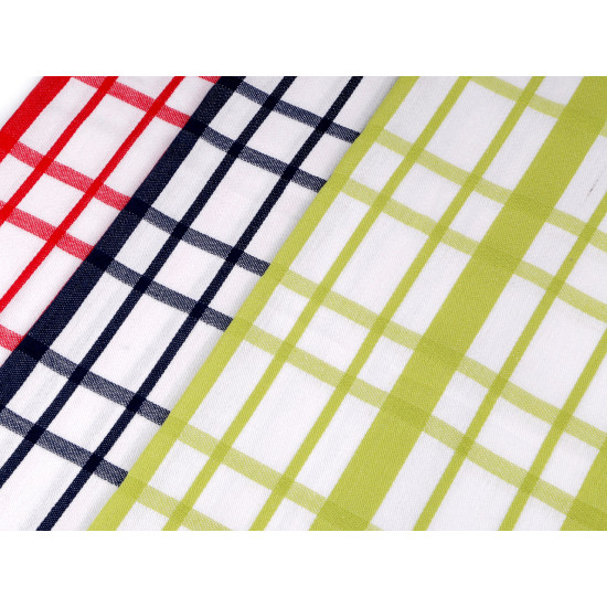 Ścierka bawełniana kratka 50x70 cm egipska bawełna - Czerwony (3 Sztuki) Ścierka bawełniana kratka 50x70 cm egipska bawełna - Czerwony (3 Sztuki)