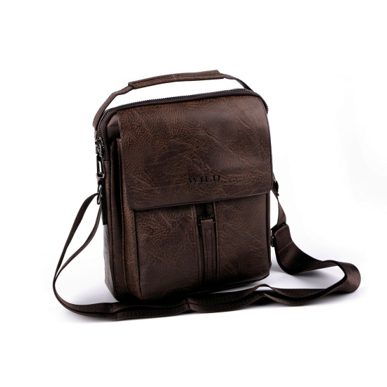 Borsa a tracolla da uomo, dimensioni: 24 x 27 cm - Nero (3 Pezzi) Borsa a tracolla da uomo, dimensioni: 24 x 27 cm - Nero (3 Pezzi)