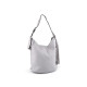 Large 2-in-1 handbag with tassel 38x33 cm - Silver (1 Piece) Large 2-in-1 handbag with tassel 38x33 cm - Silver (1 Piece)