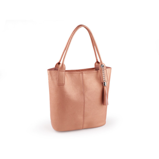 Large 2-in-1 handbag with tassel 38x33 cm - Silver (1 Piece) Large 2-in-1 handbag with tassel 38x33 cm - Silver (1 Piece)