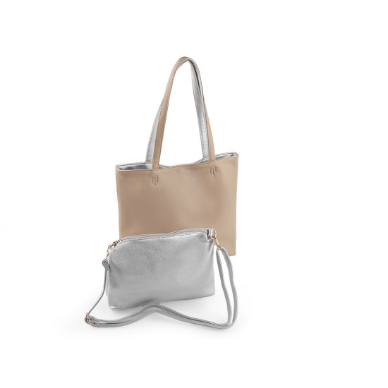 Double-sided handbag 2in1 40x29 cm - Azure blue (1 Piece) Double-sided handbag 2in1 40x29 cm - Azure blue (1 Piece)