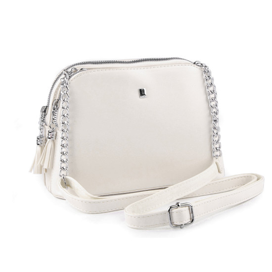 Borsa a tracolla, dimensioni: 23 x 16 cm - Crema più chiaro (3 Pezzi) Borsa a tracolla, dimensioni: 23 x 16 cm - Crema più chiaro (3 Pezzi)