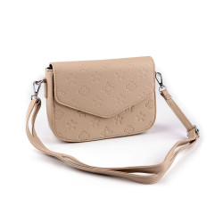 Crossbody bag 23x16 cm - Beige (1 Piece)
