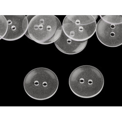 Clear duvet cover buttons size 24' and 28' washing up to 95°c - Transparent (1000 Pieces)