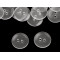 Clear duvet cover buttons size 24' and 28' washing up to 95°c - Transparent (1000 Pieces)