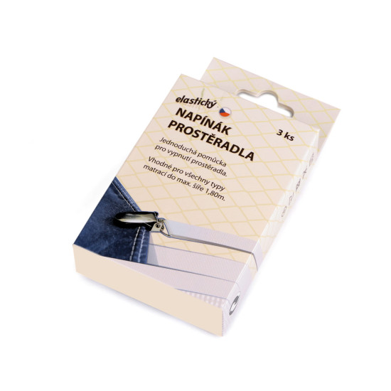 Bed sheet holder straps set of 3 pcs - White (1 Box) Bed sheet holder straps set of 3 pcs - White (1 Box)