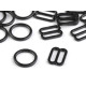 Anillos de sujetador y ajustadores, ancho 12 mm - Negro (20 Piezas) Anillos de sujetador y ajustadores, ancho 12 mm - Negro (20 Piezas)