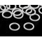 Anneau ajusteur et glissière en plastique pour bretelles de soutien-gorge, largeur 12 mm - Blanc (200 Pièces)