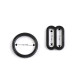 Anillos de sujetador y ajustadores, ancho 12 mm - Negro (20 Piezas) Anillos de sujetador y ajustadores, ancho 12 mm - Negro (20 Piezas)