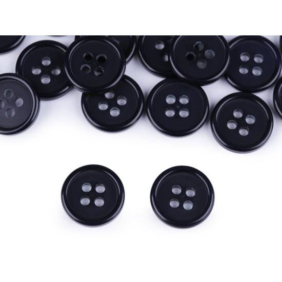 Anzugknopf größe 24", 32" - Schwarz (100 Stücke) Anzugknopf größe 24", 32" - Schwarz (100 Stücke)