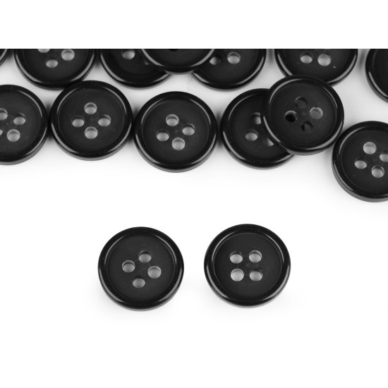 Anzugknopf größe 24", 32" - Schwarz (100 Stücke) Anzugknopf größe 24", 32" - Schwarz (100 Stücke)