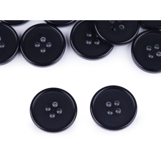 Anzugknopf größe 24", 32" - Schwarz (100 Stücke) Anzugknopf größe 24", 32" - Schwarz (100 Stücke)