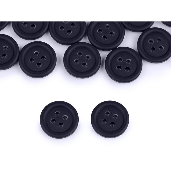 Anzugknopf größe 24", 32" - Schwarz (100 Stücke) Anzugknopf größe 24", 32" - Schwarz (100 Stücke)