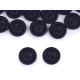 Anzugknopf größe 24", 32" - Schwarz (100 Stücke) Anzugknopf größe 24", 32" - Schwarz (100 Stücke)