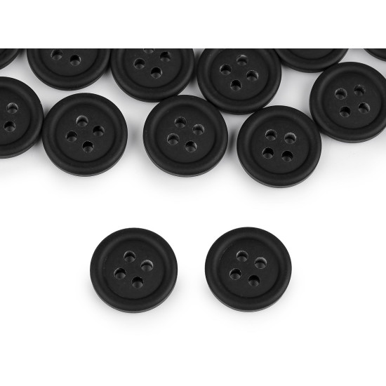 Anzugknopf größe 24", 32" - Schwarz (100 Stücke) Anzugknopf größe 24", 32" - Schwarz (100 Stücke)