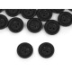 Anzugknopf größe 24", 32" - Schwarz (100 Stücke) Anzugknopf größe 24", 32" - Schwarz (100 Stücke)