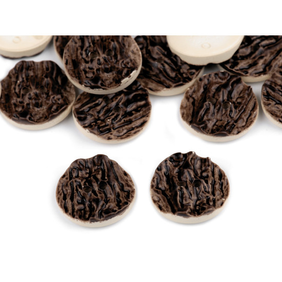 Hunting button size 32' imitation antlers - Darkbrown (100 Pieces) Hunting button size 32' imitation antlers - Darkbrown (100 Pieces)