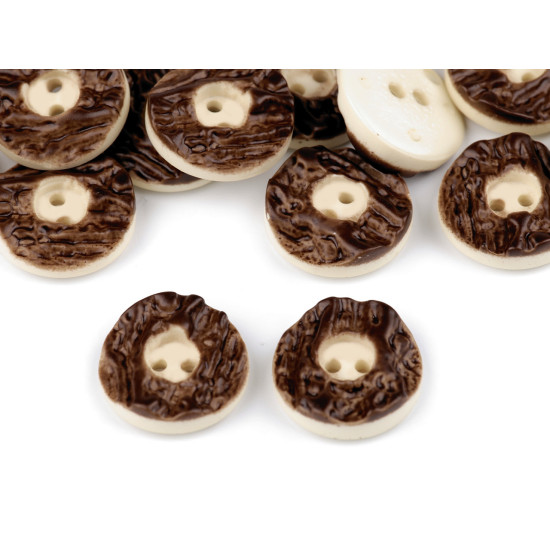 Hunting button size 32' imitation antlers - Darkbrown (100 Pieces) Hunting button size 32' imitation antlers - Darkbrown (100 Pieces)