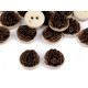 Hunting button size 24' imitation antlers - Darkbrown (100 Pieces) Hunting button size 24' imitation antlers - Darkbrown (100 Pieces)