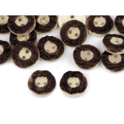 Hunting button size 24' imitation antlers - Darkbrown (100 Pieces)