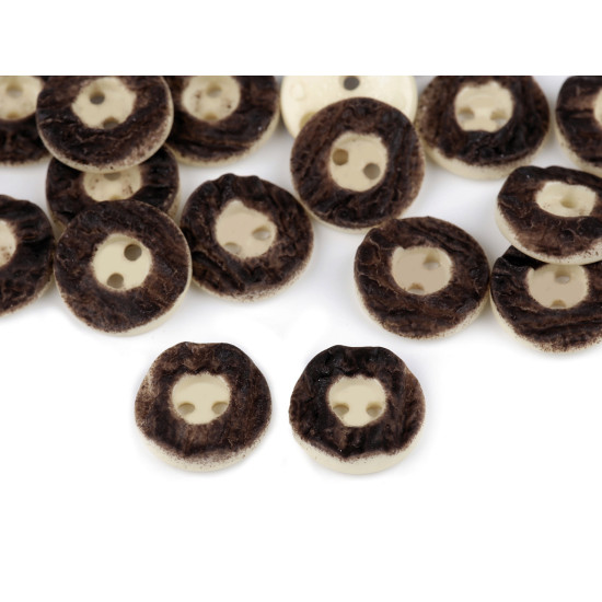 Hunting button size 24' imitation antlers - Darkbrown (100 Pieces) Hunting button size 24' imitation antlers - Darkbrown (100 Pieces)