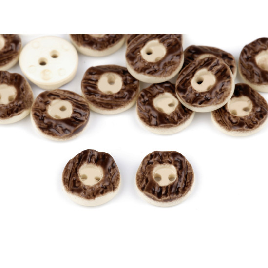 Hunting button size 24' imitation antlers - Darkbrown (100 Pieces) Hunting button size 24' imitation antlers - Darkbrown (100 Pieces)