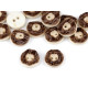 Hunting button size 24' imitation antlers - Darkbrown (100 Pieces) Hunting button size 24' imitation antlers - Darkbrown (100 Pieces)