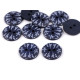 Botón con estampado azul, tamaño 28' - Azul oscuro (10 Piezas) Botón con estampado azul, tamaño 28' - Azul oscuro (10 Piezas)