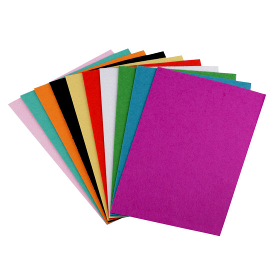 Filc dekoracyjny 20x30cm samoprzylepny - Mix (10 Sztuki) Filc dekoracyjny 20x30cm samoprzylepny - Mix (10 Sztuki)