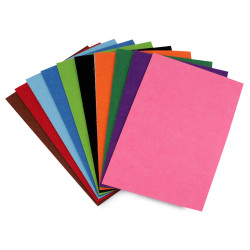 Filc dekoracyjny 20x30cm samoprzylepny - Mix (10 Sztuki)