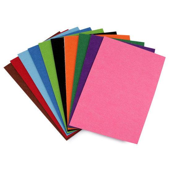 Filc dekoracyjny 20x30cm samoprzylepny - Mix (10 Sztuki) Filc dekoracyjny 20x30cm samoprzylepny - Mix (10 Sztuki)