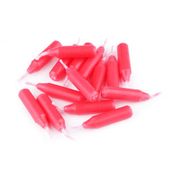 Christmas candles for nut shells / floating candles - Red (1 Bag)