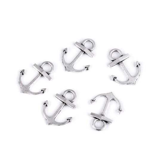 Anhänger anker 14x18 mm - Altmessing (5 Stücke) Anhänger anker 14x18 mm - Altmessing (5 Stücke)