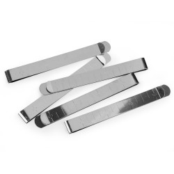 Clip per orli, per forniture, per trapuntatura - Nichel (20 Pezzi)