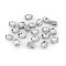 Chatones ovalados de cristal para coser en un estuche, 10 x 14 mm - Cristal (160 Piezas)