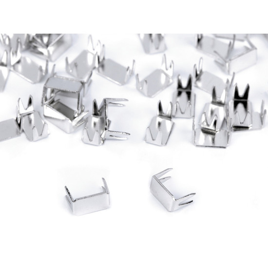 Butée inférieure de fermeture éclair n<sup>o</sup> 8 - Nickel (100 Pièces) Butée inférieure de fermeture éclair n<sup>o</sup> 8 - Nickel (100 Pièces)