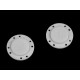 Magnetic button to sew-on ø23 mm - Grey (10 Sets)