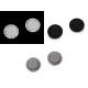 Magnetic button to sew-on ø23 mm - Grey (10 Sets)