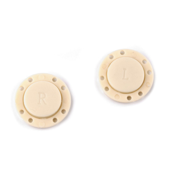 Magnetic button to sew-on ø23 mm - Grey (10 Sets)