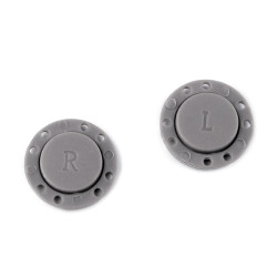 Magnetic button to sew-on ø23 mm - Grey (10 Sets)
