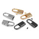 Strap end caps with snap hook, width 9 mm - Black nickel (10 Pieces) Strap end caps with snap hook, width 9 mm - Black nickel (10 Pieces)