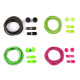 Reflective elastic no-tie laces, length 120 cm - Pink (1 Pair) Reflective elastic no-tie laces, length 120 cm - Pink (1 Pair)