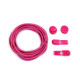 Reflective elastic no-tie laces, length 120 cm - Pink (1 Pair) Reflective elastic no-tie laces, length 120 cm - Pink (1 Pair)