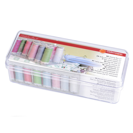 Cérnatartó tüske doboz 27 db cérnához - Transparent (1 Darab) Cérnatartó tüske doboz 27 db cérnához - Transparent (1 Darab)