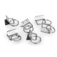 Key fob hardware with split ring width 25 mm - Black nickel (100 Pieces) Key fob hardware with split ring width 25 mm - Black nickel (100 Pieces)