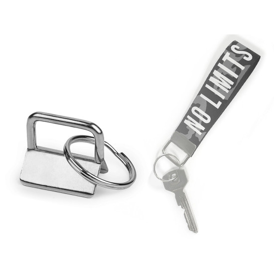 Key fob hardware with split ring width 25 mm - Black nickel (100 Pieces) Key fob hardware with split ring width 25 mm - Black nickel (100 Pieces)