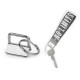 Key fob hardware with split ring width 25 mm - Black nickel (100 Pieces) Key fob hardware with split ring width 25 mm - Black nickel (100 Pieces)
