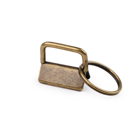Key fob hardware with split ring width 25 mm - Black nickel (100 Pieces) Key fob hardware with split ring width 25 mm - Black nickel (100 Pieces)