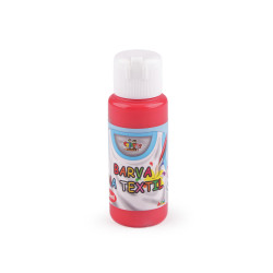 Farba do tkanin 60 ml - Czerwony (1 Sztuka)